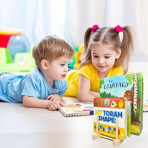 Bailitoy 2 Pcs Wooden Kids Bookshelf,Toddler Book Display Shelves Children Book Rack Suitable Kids Rooms, Nursery