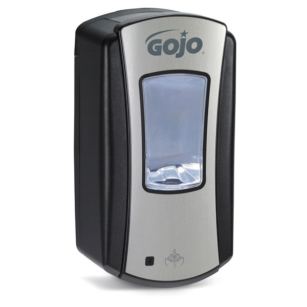 GOJO LTX-12 Touch-Free Foam Hand Soap Dispenser, Chrome/Black, for 1200 mL LTX-12 Foam