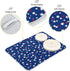 USA Patriotic Stars Dish Drying Mat 18 x 24 Inch Red Blue White Independence Day Tableware Protector for Kitchen