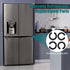 4PCS Refrigerator Door Hinge Shims, Height Adjustment Kits for Samsung 3282540 DA60-00314C PS6448337 AP5668209