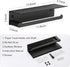 Paper Towel Holder Wall Mount for Kitchen, Self-Adhesive Paper Towel Holder with Shelf for Bathroom, Anti-Rust