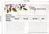 Vintage Floral Favorite Recipe Cards / 50 Pack Double Sided Cooking Ingredients Note Cards / 4" x 6"