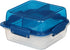 Sistema 1.24L Lunch Stack Square to Go, Assorted Colours, Polypropylene, 1.24 Litre