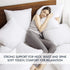 Phantoscope 18x18 Pillow Insert - Throw Pillow Insert with 100% Cotton Cover, 18 Inch Square Microfiber Pillow Sham