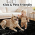 5x8 Area Rugs for Living Room: Soft Fluffy Shag Black Rugs for Bedroom, Non Slip Large Fuzzy Plush Rug Indoor Floor