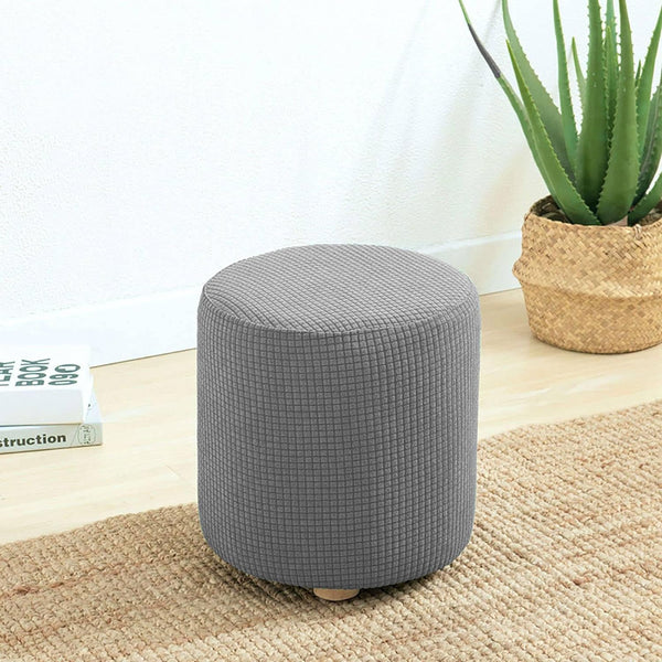 HYGPP Round Ottoman Slipcover Cover Outdoor Small/Large Footstool Protector Covers Stool Ottoman Covers
