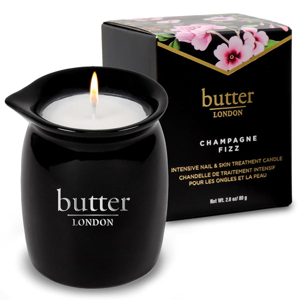 butter LONDON Massage Candle, Champagne Fizz - Massage Oil Candle for Nail,