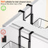 LUXEAR Over the Door Pantry Organizer, 6-Tier Adjustable Storage, No-Assembly Foldable Metal Hanging Organizer for