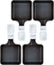 Non-Stick Mini Iron Grill Cheese Pan, Square Shape Melting Accessories for Raclettes (4PCS White)