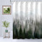 RosieLily Mountain Shower Curtain, Misty Forest Tree Foggy Design Art for Bathroom with Hooks (60 inch Waterproof)