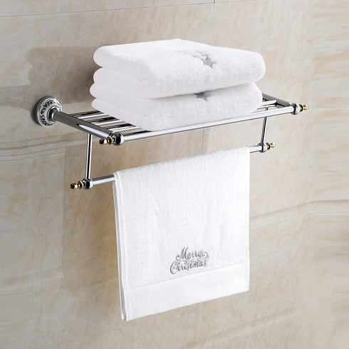 Quera 2 Pack Christmas Hand Towels Set, 100% Cotton Embroidered Luxury Decorative Dish Towels for Cleaning, Cooking
