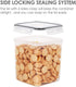 Vtopmart Food Storage Containers 2.5L / 84.5oz, 4 Pieces BPA Free Airtight Containers for Flour, Sugar, with Measuring