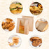 50 Packaging Giving14 8.3 3.3 Pcs Bread Bags with Window Bread Bags for Homemade Bread Sourdough with Metal Tin Strip