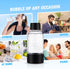 4 Beverages(0.5 meekoo Pcs Soda Carbonating Bottles Clear Plastic Soda Maker Bottle Compatible with Isoda Drinkmate