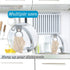 Tatuo 3 Pieces Crochet Towel Holder, Hanging Kitchen Dish Towel Holder Ring for Stove, Gray