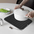 3 PCS Black Silicone Trivets for Hot Pots and Pans, 9"x12" Heat Resistant Non-Slip Potholders for Kitchen Countertops