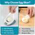 Piunaoa Egg Slicer & Dicer for Hard Boiled Eggs - Heavy Duty Cutter Dicer with Stainless Steel Wire, Cuts Strawberries