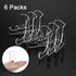 Hipiwe 6 Packs Acrylic Plate Stand, Clear Display Easel for Plate, Table Card Holder for Wedding, Home Decoration