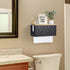 Commercial Paper Towel Dispenser Wall Mount, Paper Towel Holder Wall Mounted with Lid, Solid Wood C-Fold, Z-Fold