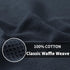 Homaxy 100% Cotton Dish Cloths - Waffle Weave Soft and Absorbent Dish Towels - 6 Pack Quick Dry Dish Rags - 12 x 12 Inches Dishcloths for Kitchen Washing Dishes - Dark Grey