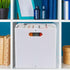 4-Pack Collapsible Plastic Storage Cube Bins, White Foldable Storage Bins