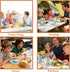 Sets 20 4, Sets, Set, Wheat Straw Dinnerware PCS Service for Unbreakable Kitchen Plates and Bowls Microwave Dishwasher