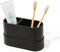 Matte Black Large Toothbrush and Toothpaste Holder and Cup for Bathroom Vanity