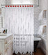 CHICTIE Red Heart Shower Curtain Hooks Rings, Set of 12 Decorative Stainless Steel Rust Resistant