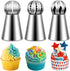 Suuker Ball Russian Piping Tips Lace Mold Pastry Cake Decorating Tool, Stainless Steel Cream Butter Cake DIY Baking