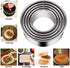 5 Pieces Biscuit Cookie Cutters Set, Stainless Steel Round Cookie Cutters in Graduated Sizes