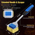Grill Brush Bristle Free for Outdoor Grill, Steam Grill Cleaning Brush Replaceable BBQ Cleaner Brush Head,Extended