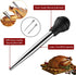 JY COOKMENT Stainless Steel Turkey Baster – Baster Syringe Set with Marinade Needles and Cleaning Brush