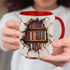 3D Bookshelf Mug - Gift For Book Lovers - Gift For Librarians - Library Bookshelf Cup - Library Mug - Bookish Coffee