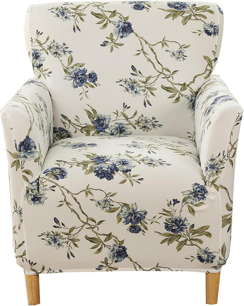 CRFATOP Printed Stretch Chair Slipcovers with Arms for Living Room 1 Piece