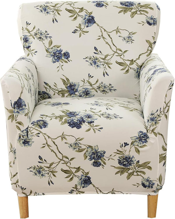 CRFATOP Printed Stretch Chair Slipcovers with Arms for Living Room 1 Piece