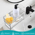 Counter (2 Sinnsally Kitchen Sponge Holder,Sink Caddy Organizer with High Brush Holder,Stainless Steel Sink Box Dish