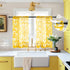 36 Inch Sets XTMYI Yellow Cafe Kitchen Curtains Length,Floral Sunflower Decor Tier Curtains for Windows,Bright Lemon