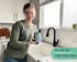 Mason Jar Kitchen Soap Dispenser & Sponge Holder - 14oz Liquid Soap Dispenser with Stainless Steel Pump