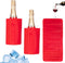 Gel Wine Bottle Cooler Sleeve - Freestanding Carrier for Red, White Wine
