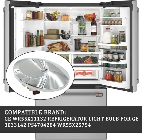 2pk-WR55X11132 WR55X25754 3033142 LED Light Assembly for GE Refrigerator (2)