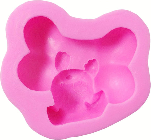 2 Pieces 3D Puppy Dog Soap Molds - Food Grade Chocolate Icing, Biscuit Decor, Cake Baking Moulds