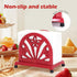 Vintage Cast Iron Napkin Holder for Table, Red Paper Napkins Tissue Dispenser with Daffodil Pattern for Kitchen