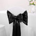 5-Pack Satin Table Runner Black, 12 x 108 inches Long, Table Runners for Wedding, Birthday Parties, Banquets