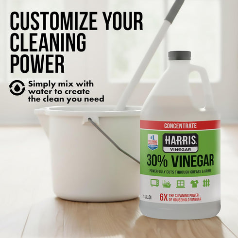 HARRIS 30% Vinegar Cleaner - Extra Strength All-Purpose Solution for Home & Garden