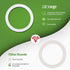 8 PCS Replacement Silicone Gasket Seal Ring - Food Grade for Aluminium Stovetop Coffee Maker Pots