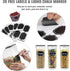 Set, 4L 6 Set 20 Wildone Cereal Storage Containers Large BPA Free Plastic Airtight Food Storage Containers for Flour