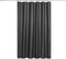 N&Y HOME Fabric Shower Curtain or Liner with Magnets, Dark Charcoal Grey - Hotel Quality, Water Repellent (72x72)