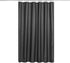 N&Y HOME Fabric Shower Curtain or Liner with Magnets, Dark Charcoal Grey - Hotel Quality, Water Repellent (72x72)