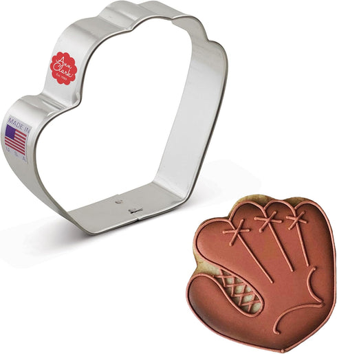 Baseball Glove Cookie Cutter, 3.75", Made in USA by Ann Clark