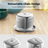 Reinmoson 2 Pack Tea Balls for Loose Tea, 304 Stainless Steel Infusers with Retractable Chain & 2 Drip Trays